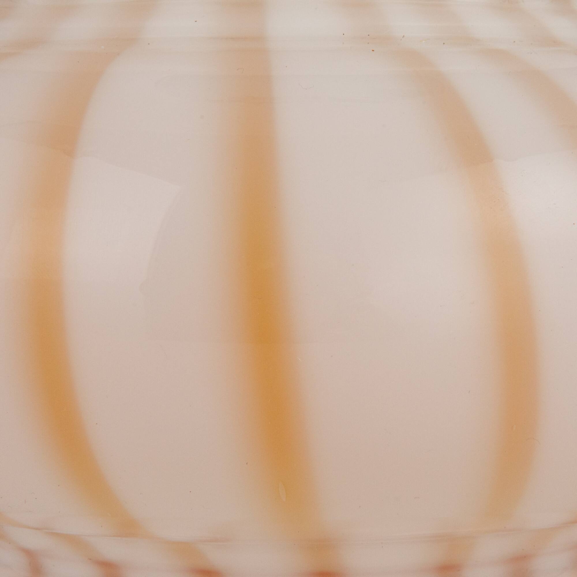 Hello Honey® 18.5" Yellow & Cream Striped Hand-Blown Art Glass Table Lamp
